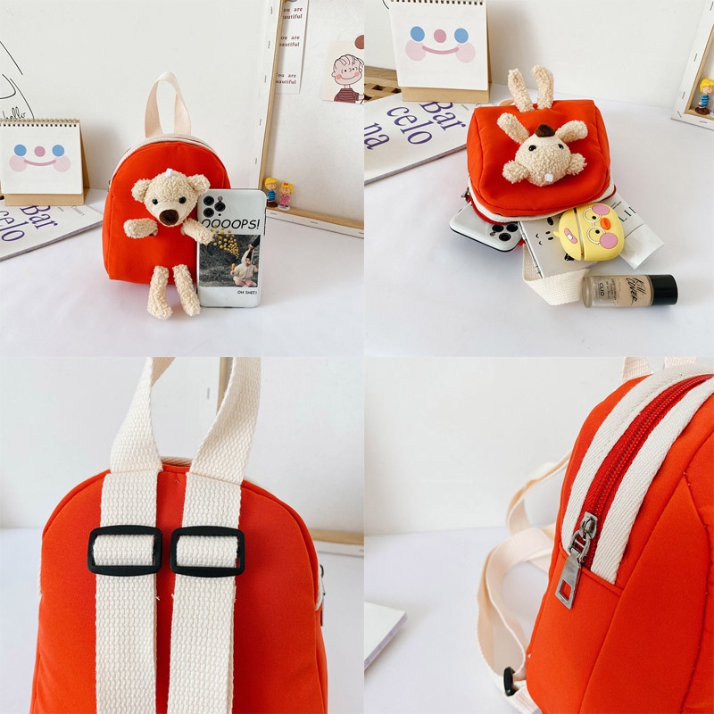 Balo Đi Học Mini Hình Gấu Dễ Thương Cho Bé