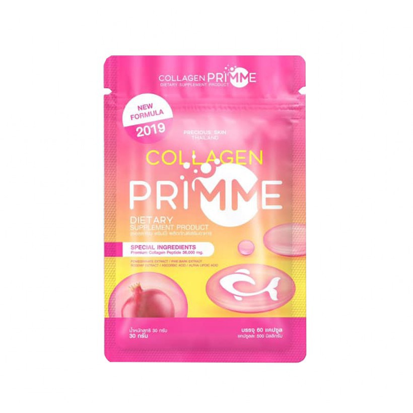 Viên uống trắng da Primme collagen 1 gói 60 viên