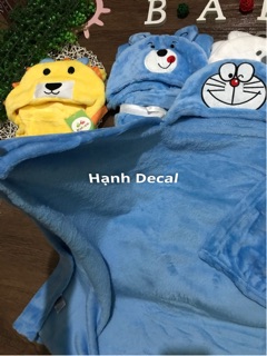 Chăn ủ thú bông dày dặn cho bé mùa đông