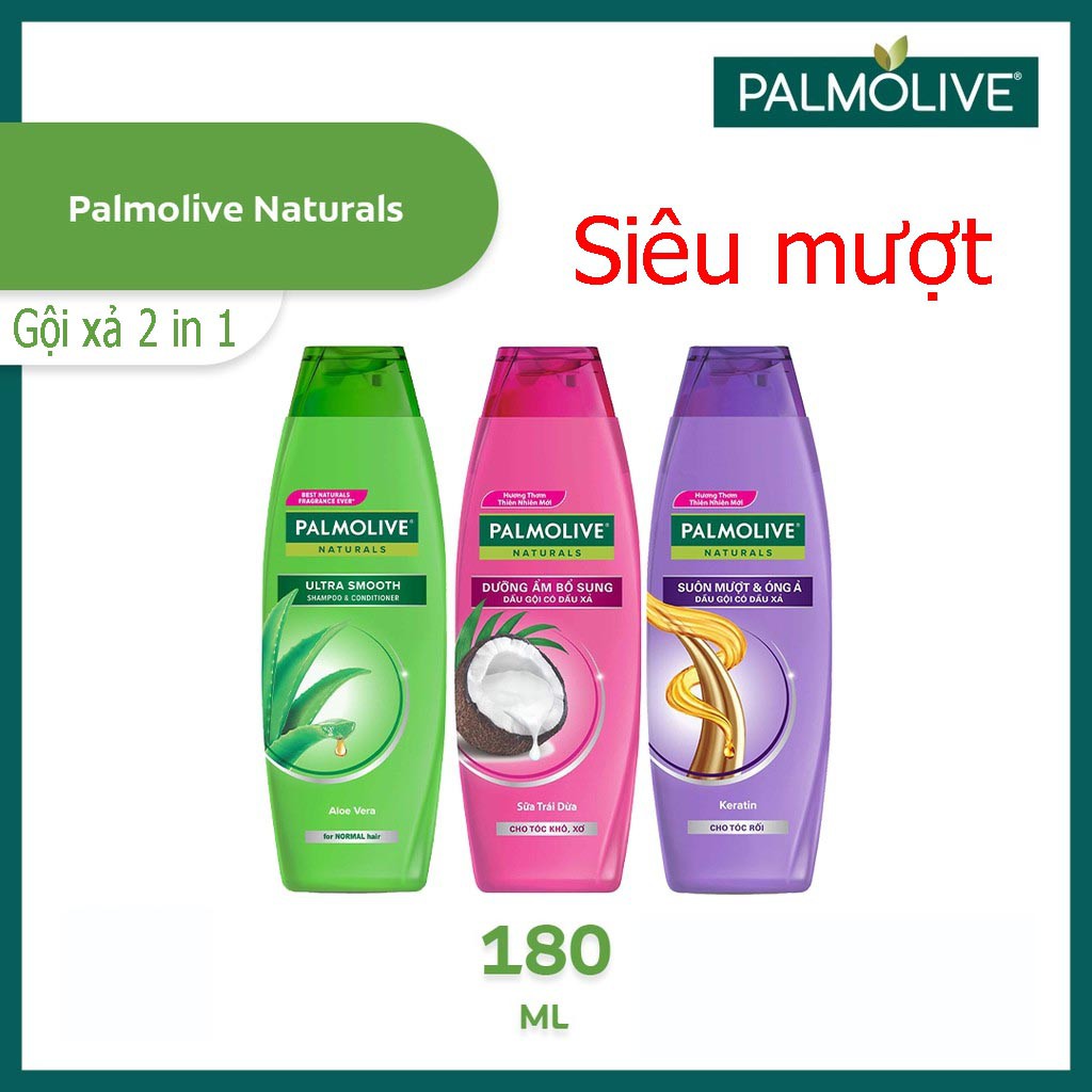 Dầu gội xả Palmolive siêu mượt 2in1 180ml | BigBuy360 - bigbuy360.vn