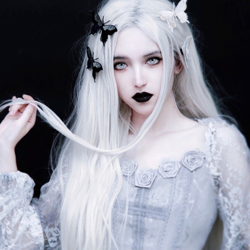 Trâm Cài Tóc Thêu Hình Bướm Phong Cách Gothic