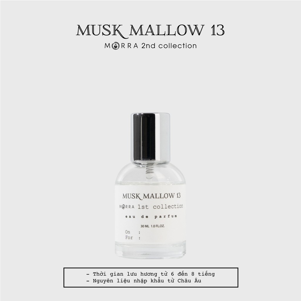 Nước hoa Morra Musk Mallow 13 - 30ml | Thế Giới Skin Care