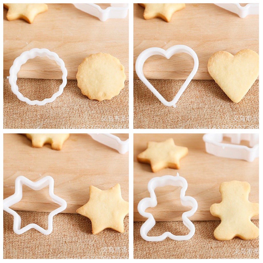 Khuôn Nhấn Bánh Quy, Khuôn Cutter Tạo Hình Bánh Cookies 6 con vật