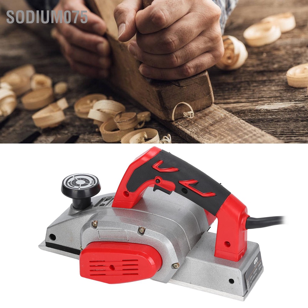 Có thể bán buôn Máy bào gỗ đa chức năng có thể điều chỉnh Máy bào điện gia dụng Dụng cụ làm vườn Máy bào điện 1000W 16000R AU 220V sodium075 Hàng giao ngay