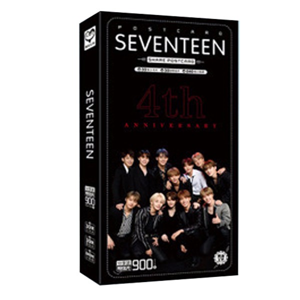 Postcard Seventeen hộp ảnh bộ ảnh có ảnh dán + lomo + postcard bưu thiếp