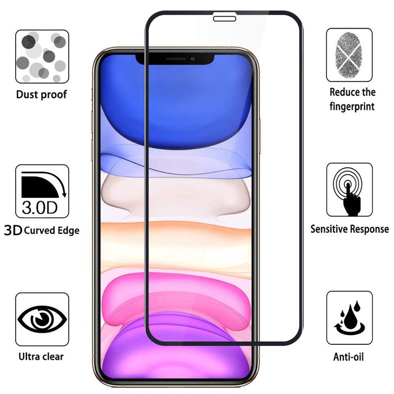 Kính Cường Lực 9H Bảo Vệ Màn Hình Dành Ch iPhone XS X XR Max 8 7 6 6s 5s