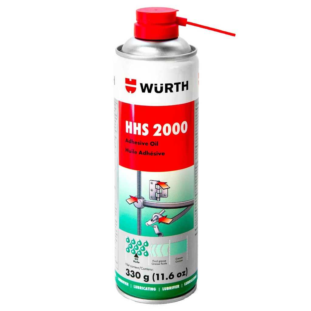 Chai xịt mỡ bò nước chuyên dụng giúp bôi trơn Wurth WU-HHS2000