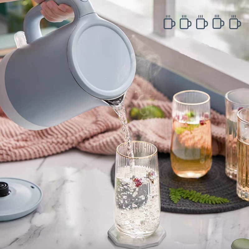 Ấm siêu tốc Bear chính hãng, ấm đun nước lõi inox 304 cao cấp dung tích 1,5 lít, công suất 1500w