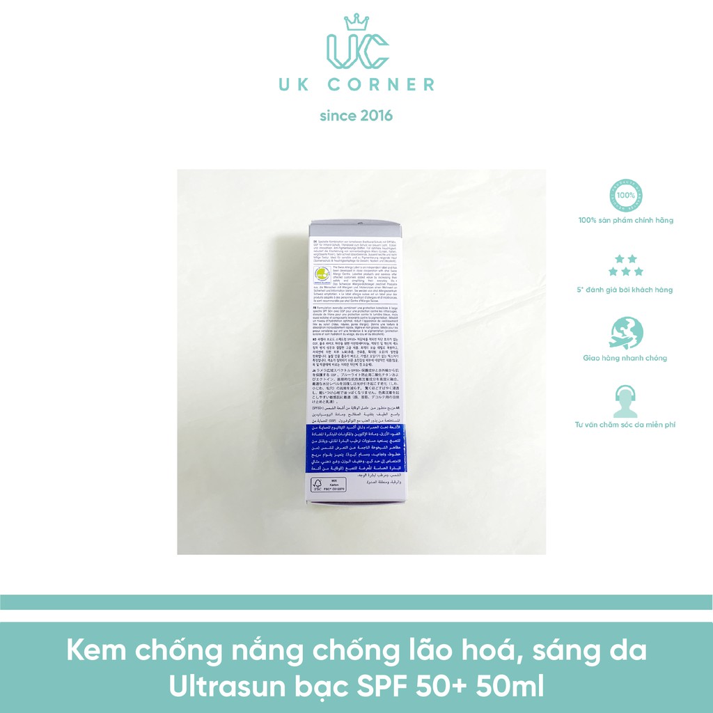 [BẢN MỚI] Kem chống nắng chống lão hóa cho da nhạy cảm Ultrasun Face Sun Lotion SPF 30 50ml