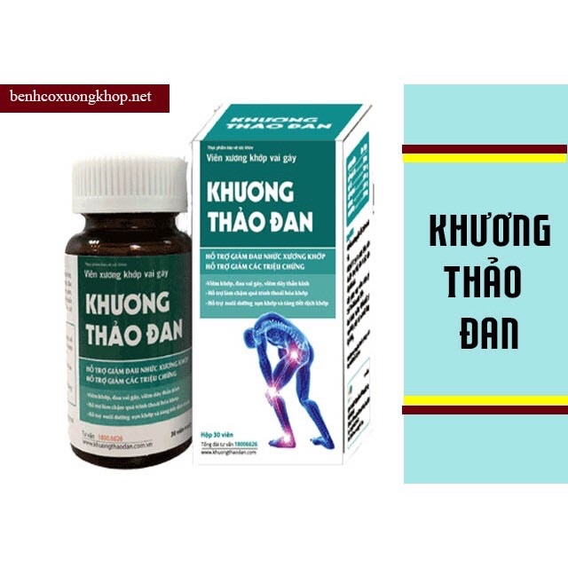 Khương Thảo Đan - Chai 30 viên - Hỗ trợ giảm đau, phục hồi sụn khớp