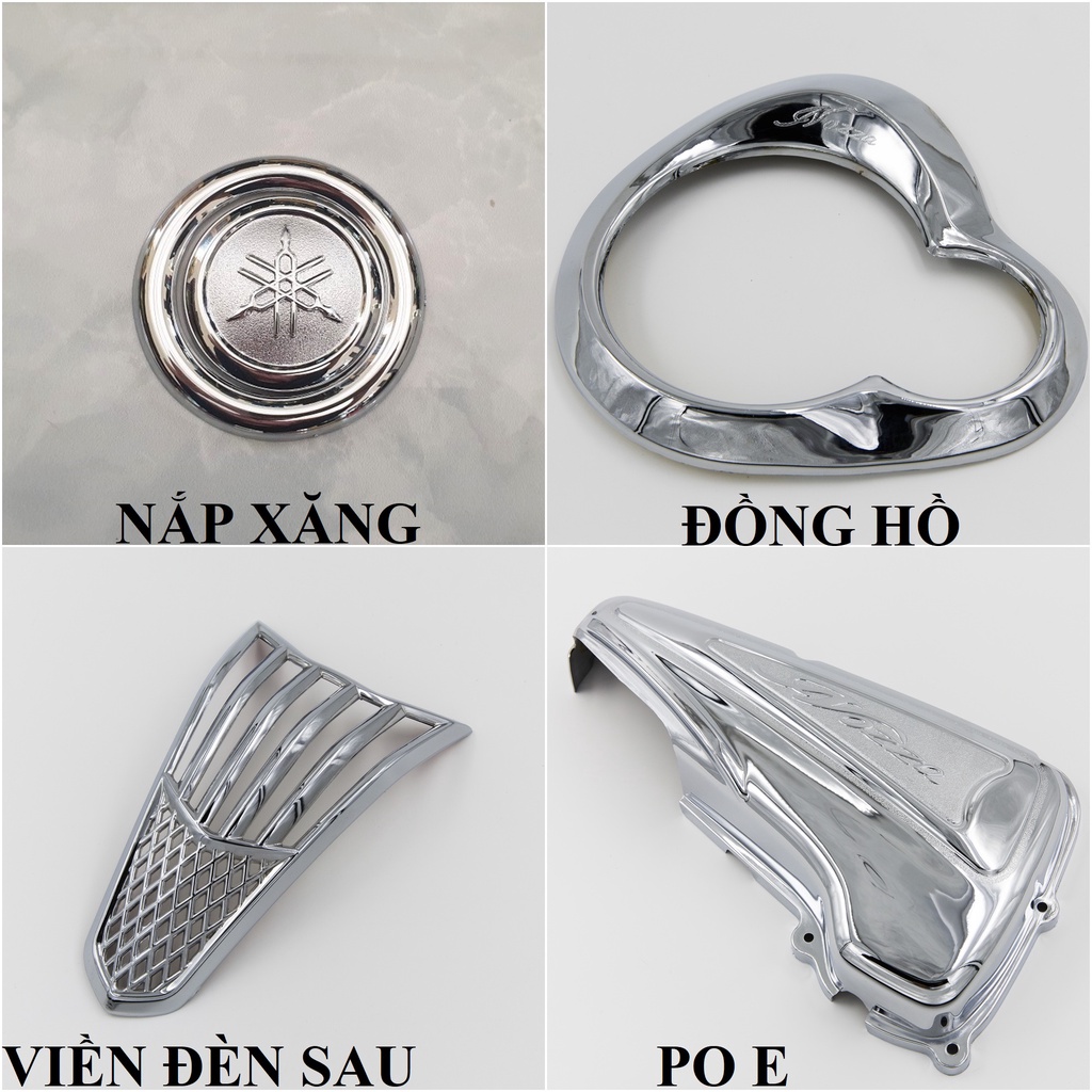 Ốp trang trí xe YMH Nozza cũ 2011-2014 mạ crom Artistar