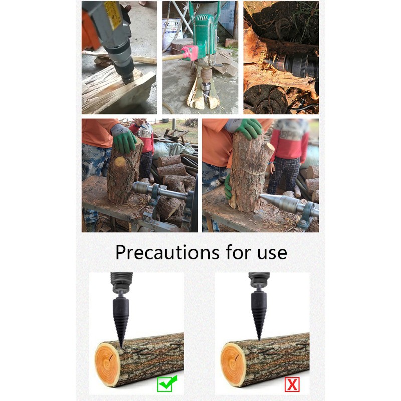 Mũi khoan hình nón chuyên dụng cho chẻ củi