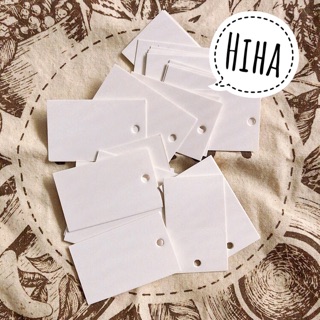 Nhãn giấy trắng handmade - 100 cái