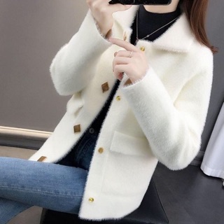 Sẵn_Áo khoác lông thỏ