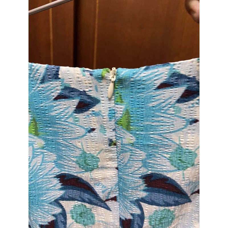 Đầm hoa xanh fiona