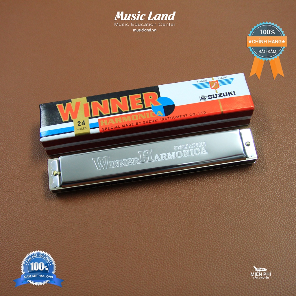 Kèn Harmonica Suzuki Winner W-24 – Chính Hãng