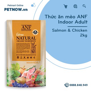 Thức ăn mèo anf indoor adult 2kg - salmon & chicken