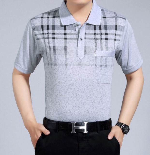 ÁO CỘC TAY NAM NHIỀU MẪU HOẠ TIẾT CỔ BẺ 100% COTTON CAO CẤP