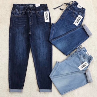 QUẦN JEANS NỮ BAGGY LƯNG THUN MỚI BT