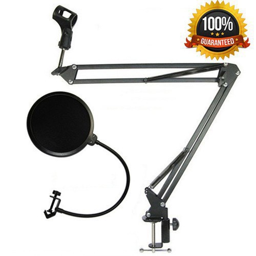 Màng Lọc Âm và Chân Kẹp Mic Thu Âm FREE SHIP Giá Đỡ Mic Livestream - Kẹp Bàn Treo Mic và Màng Lọc Âm . Bảo Hành 12 TH
