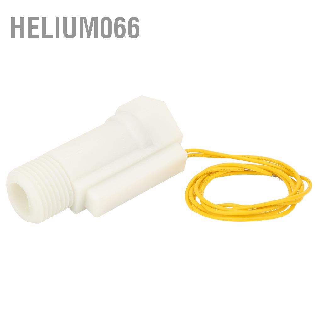 Helium066 Plastic Water Flow Sensor Switch Piston Type G1/2in Male/Female Thread DC0-