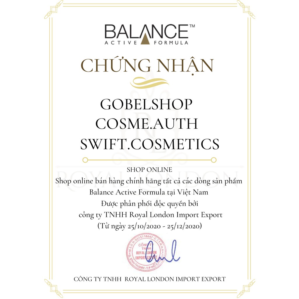 Tinh Chất Dưỡng Da Balance Active Formula Vitamin C Power Serum 30ml