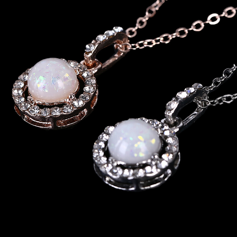 vòng cổ Mặt Đá Opal Thời Trang Cho Nữ