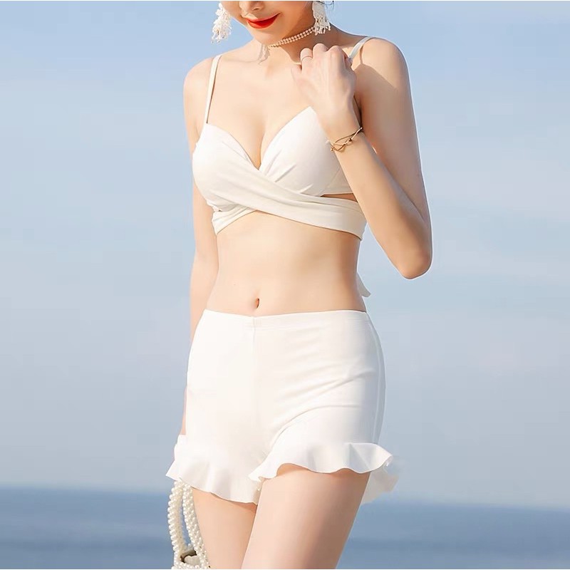 [Có sẵn] Set đồ bơi bikini 2 dây đi biển đi du lịch trắng - ORRIN CLOSET | BigBuy360 - bigbuy360.vn