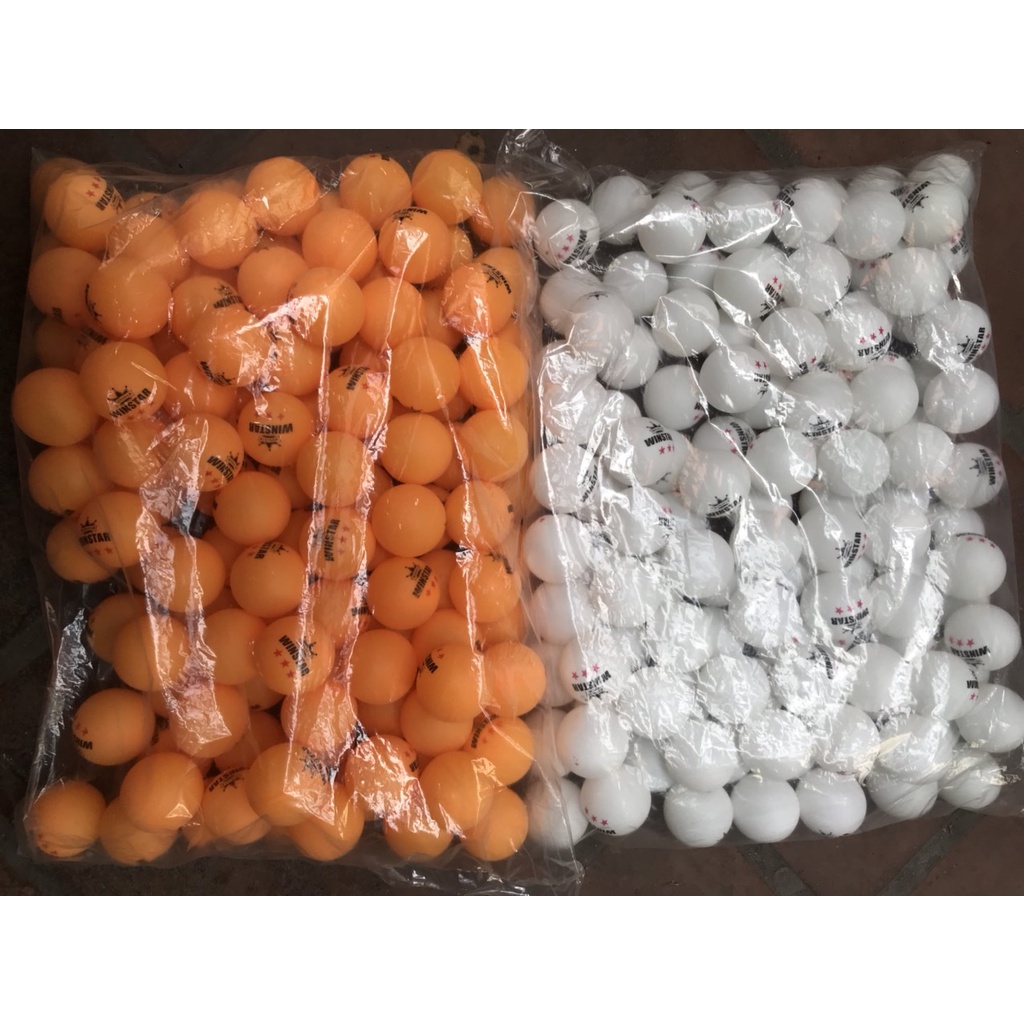 Combo 70 quả bóng bàn tập luyện Winstar (2 màu trắng và vàng) hàng chính hãng