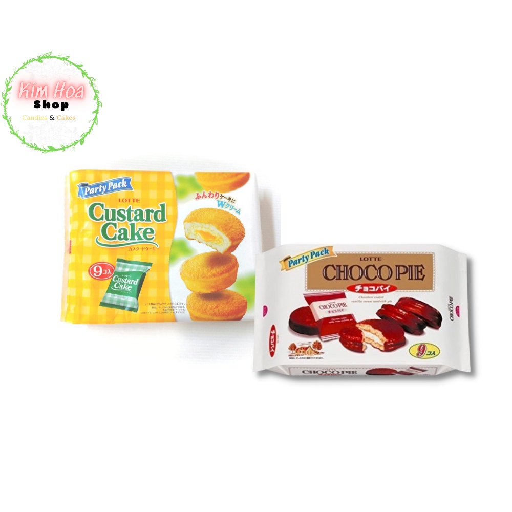 Tổng hợp các dòng sản phẩm của thương hiệu LOTTE chocopie & LOTTE cakes & LOTTE custard MADE IN JAPAN