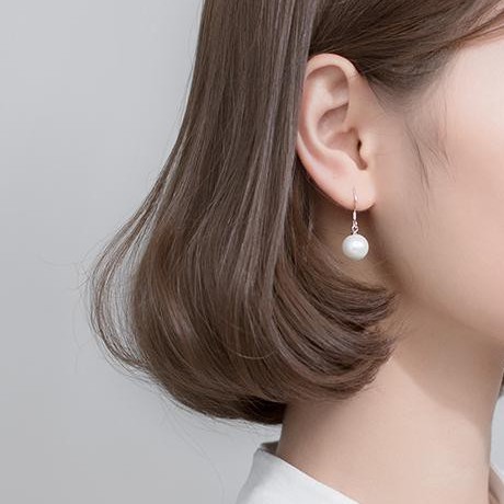 Khuyên Tai Đính Ngọc Trai A73 Phong Cách Hàn Quốc