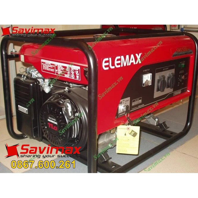 Thông số kỹ thuật máy phát điện Elemax SH6500EXS đề nổ, 5,8 KVA, Japan