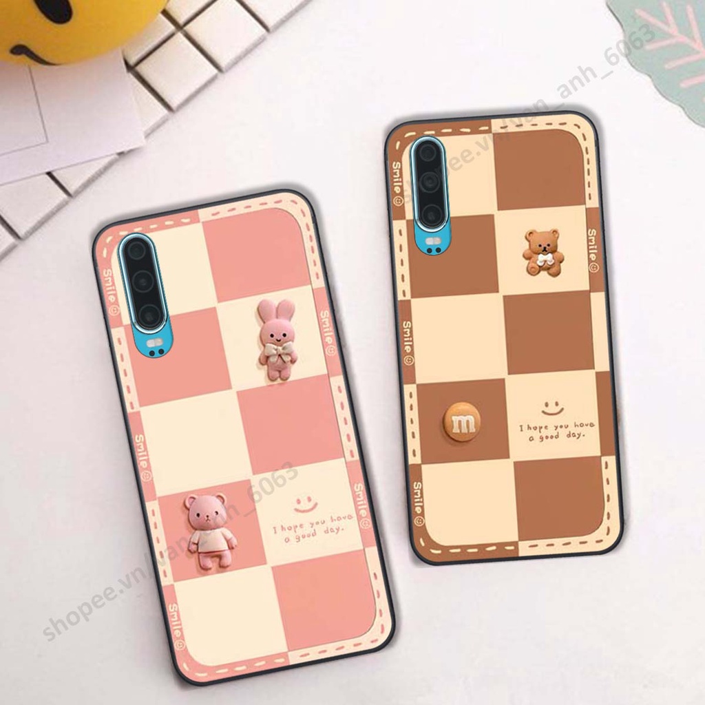 Ốp lưng Huawei P30 / P30 Pro hình gấu, kẹo dễ thương cute