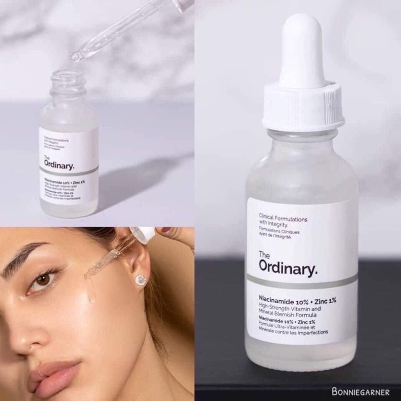 Tinh chất giảm thâm mụn thu nhỏ lỗ chân lông The Ordinary niacinamide 10 zinc 1