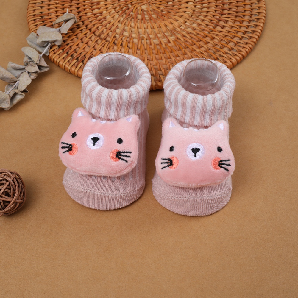 Vớ cotton Chống Trượt In Họa Tiết Hoạt Hình 3d Dễ Thương Cho Bé Sơ Sinh