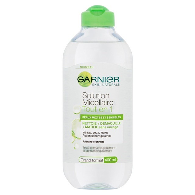  Nước tẩy trang da dầu Garnier SkinActive Solution Micellaire Tout en 1 (400mL)