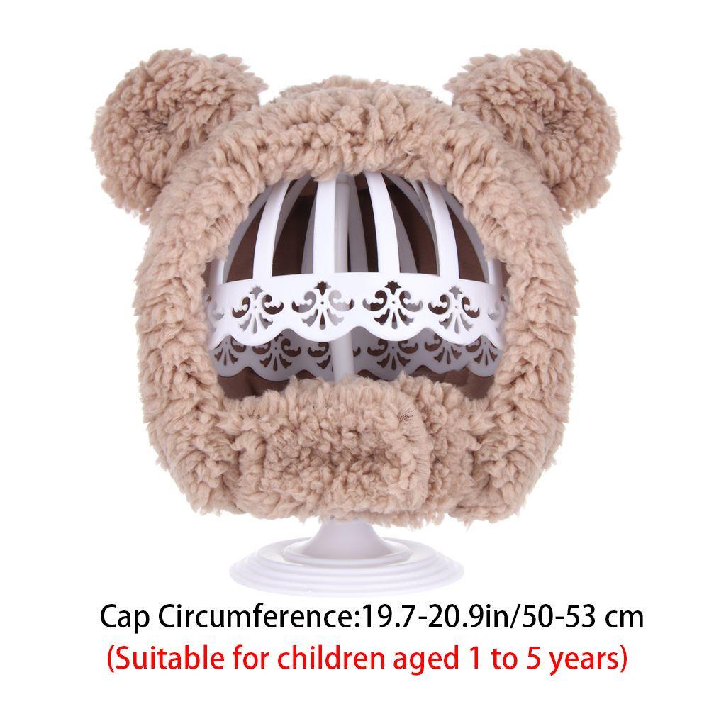 Layor1 Mũ Len Dệt Kim Phối Lông Thỏ Giữ Ấm Mùa Đông