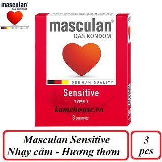 Bao Cao Su Masculan Das Kondom Sensitive (3 Cái/ Hộp)