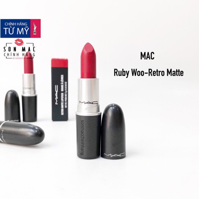 Son MAC Ruby Woo - Retro Matte | BigBuy360 - bigbuy360.vn