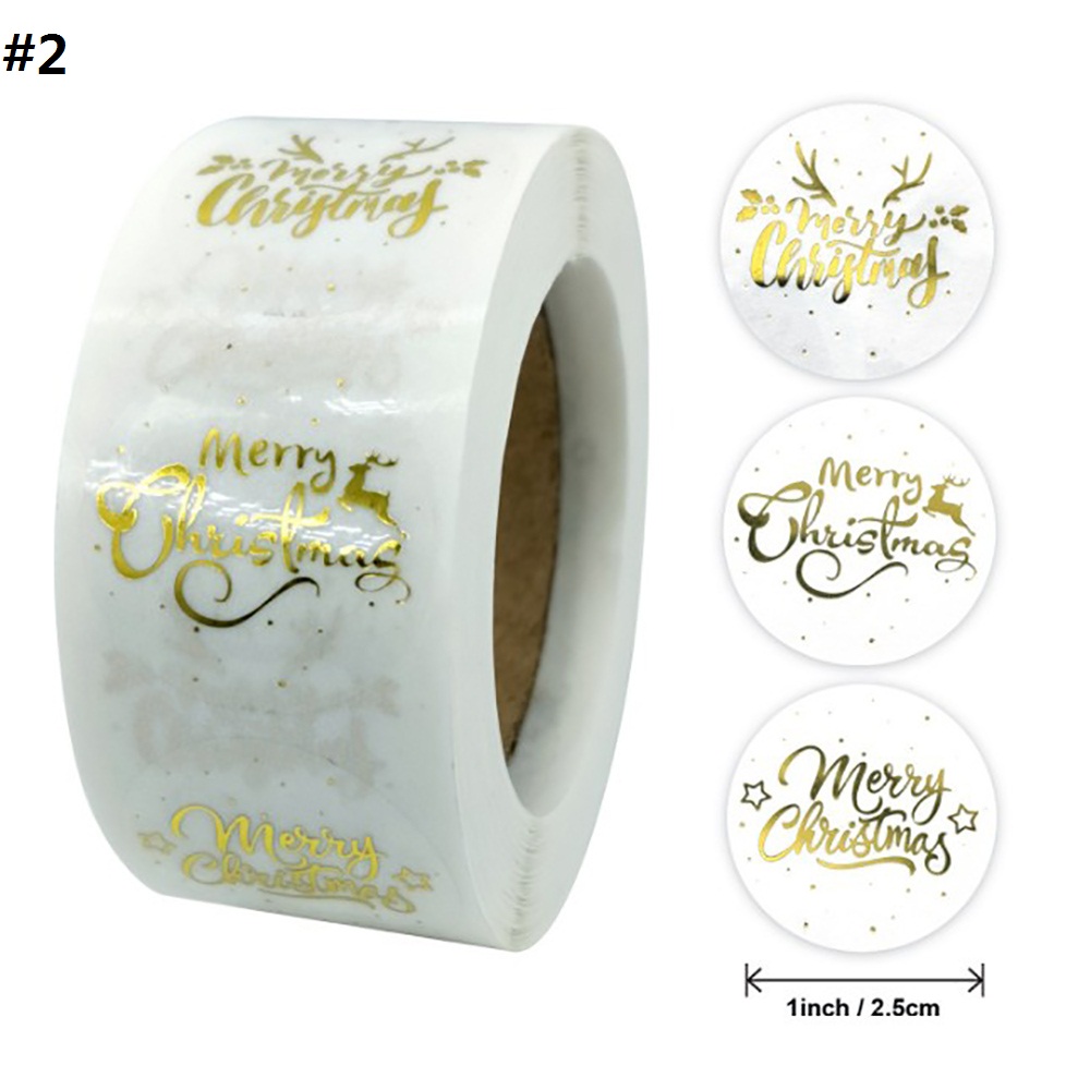 500 Miếng Dán Chữ Thank You 2.5cm Trang Trí Giáng Sinh