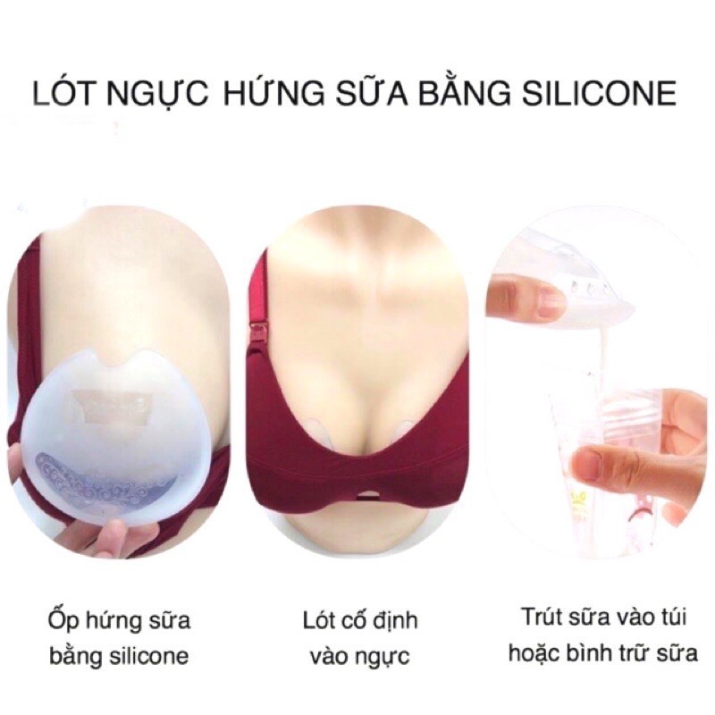 Hộp 2 dụng cụ hứng sữa Babuu Nhật Bản tiện lợi cho mẹ