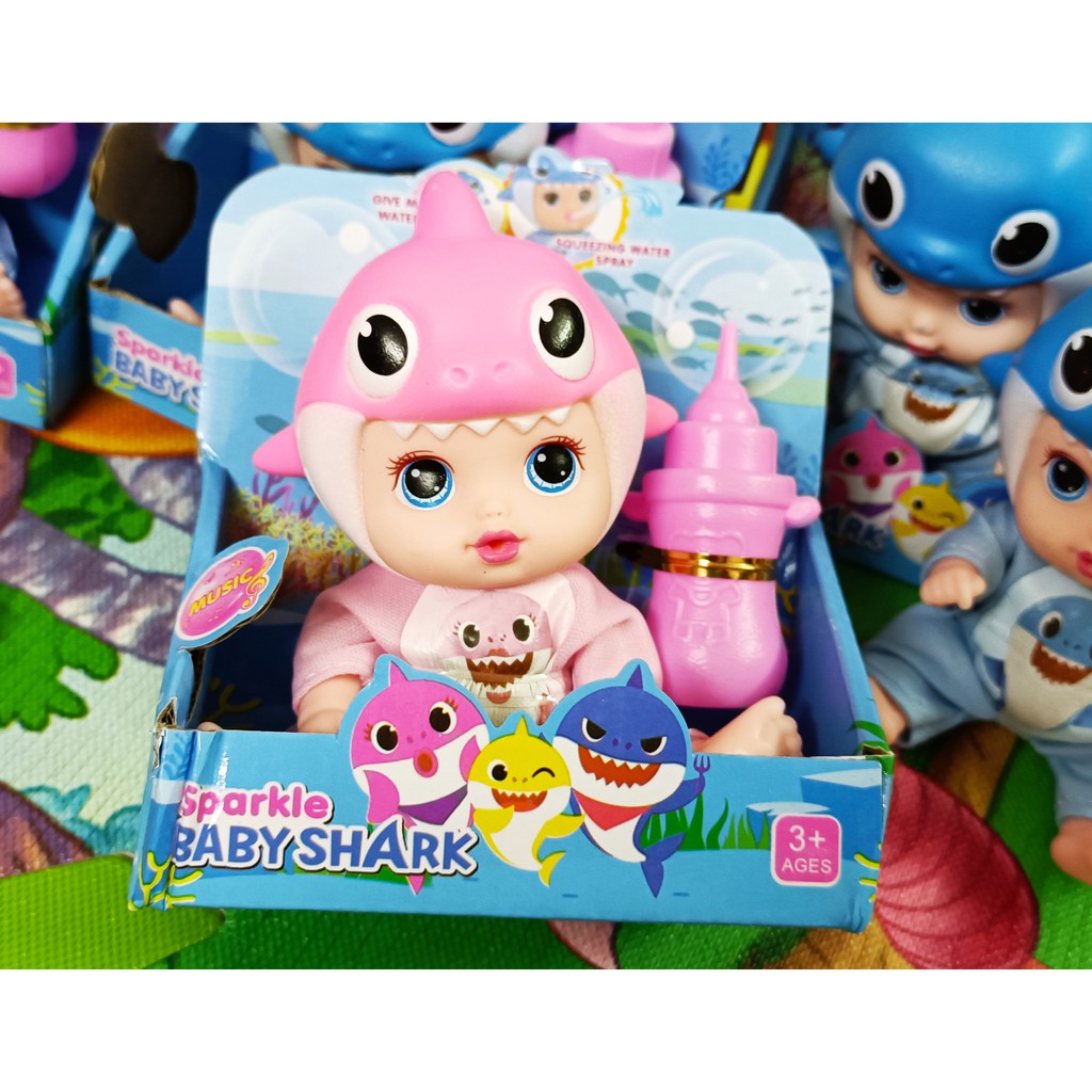 [ BAO GIÁ - CHẤT LƯỢNG ] Đồ chơi Búp Bê Bé Cá Mập Babyshark - Baby Shark - Có Nhạc, Phun Nước.