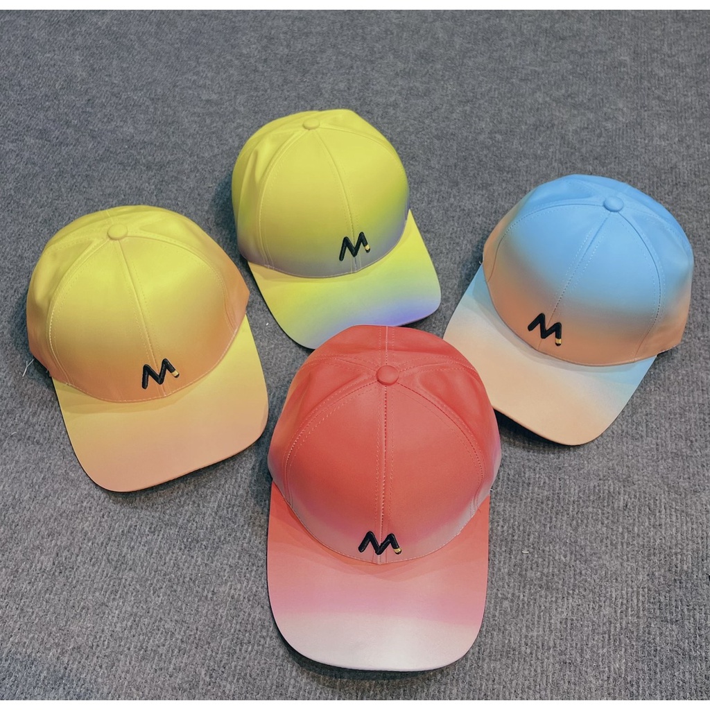 Mũ Lưỡi Trai Chữ M Màu Loang Fashion 386 Phong Cách Ulzzang