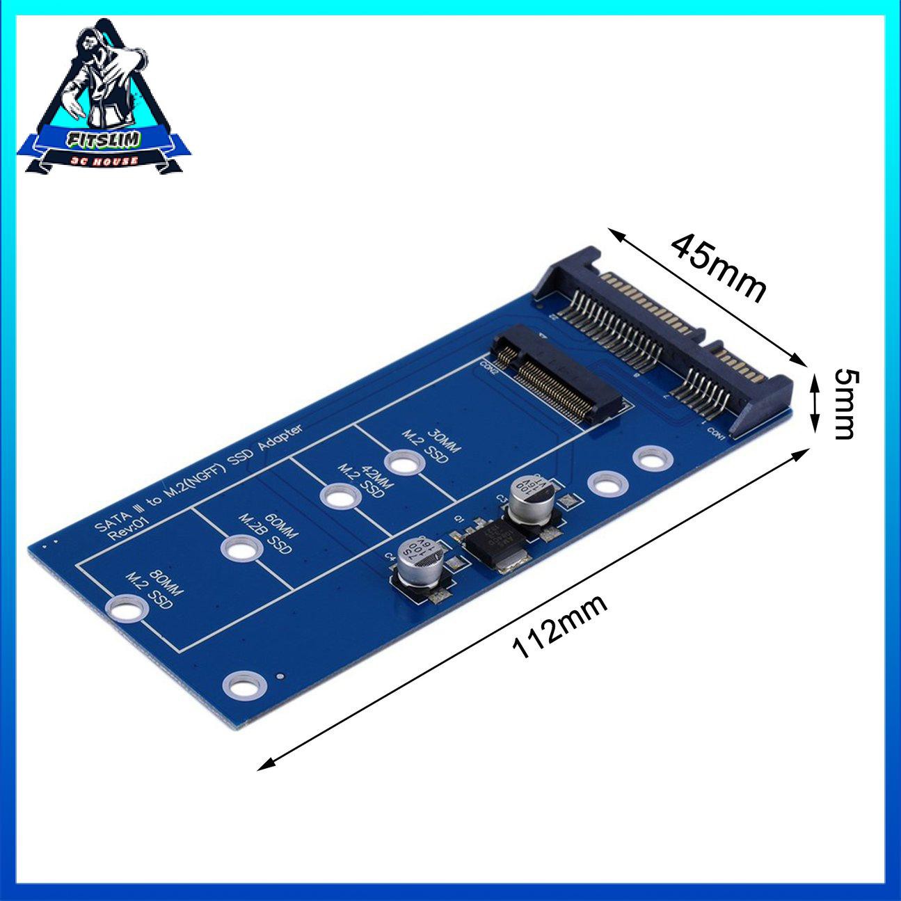 Card Mở Rộng M2 Ngff Ssd Sata3 Ssds Sang Sata