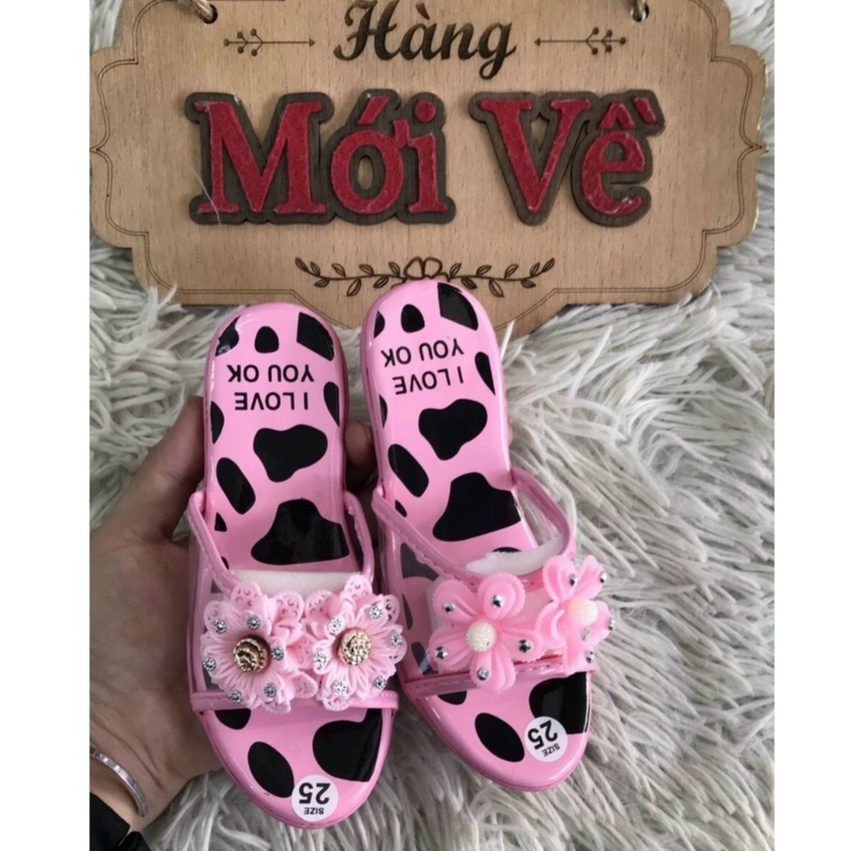 DÉP GUỐC SIÊU NHẸ CHỐNG TRƠN BÉ GÁI 3CM
