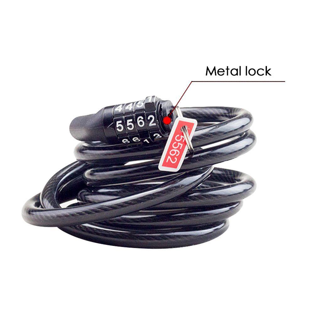 Dây Xích Khóa Xe Đạp / Nón Bảo Hiểm 4 Chữ Số Chống Trộm Tiện Dụng