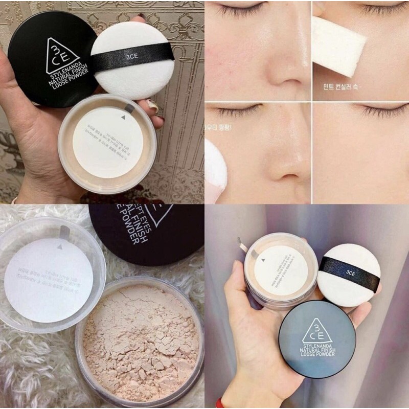 Phấn Phủ bột 3ce Natural Finish Loose Powder | BigBuy360 - bigbuy360.vn