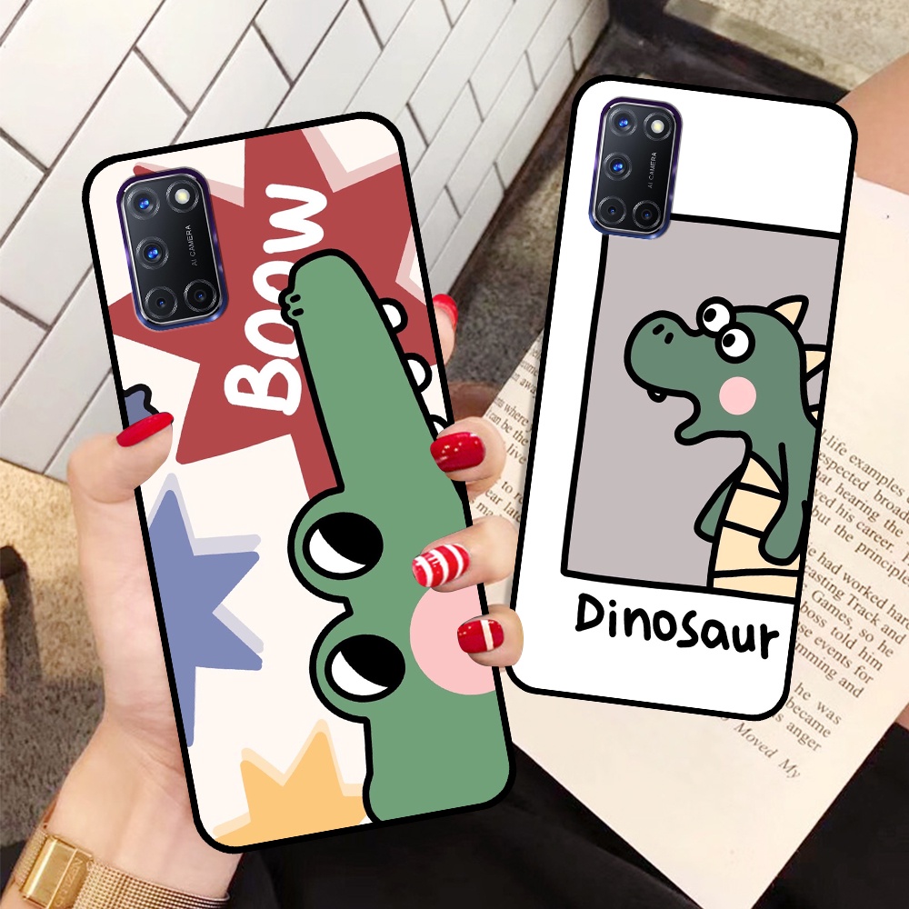 Ốp Oppo A52 / A92 in hình cá mập, khủng long dễ thương, cute (T01 - T06)