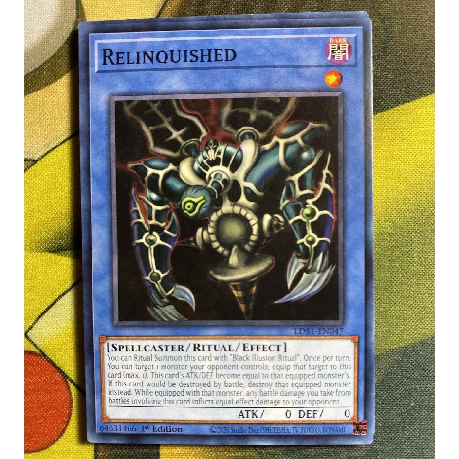 Bài Yugioh - Combo Relinquished + Black Illusion Ritual # Con Mắt Gian Tà