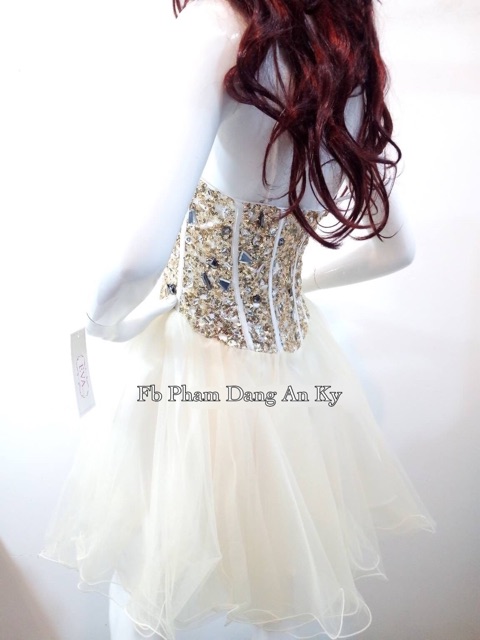 Đầm dạ hội đính đá sz M